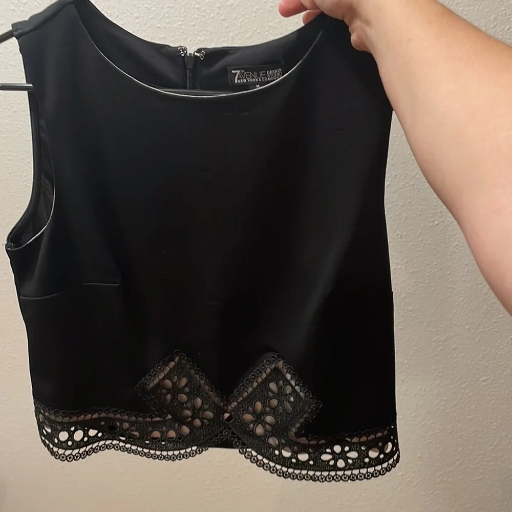 7th Avenue Black Dress Top - Picture 9 of 10